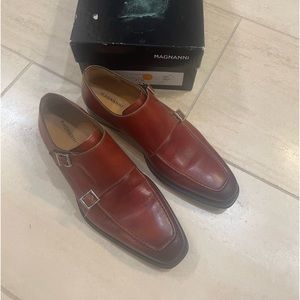 Magnanni double monk strap. Size 8/ EU41. New with box.